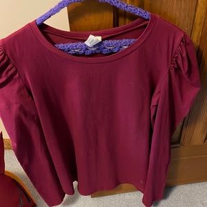 Boutique puff long sleeve top